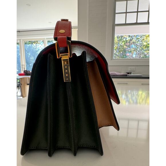 NWOT Marni Medium Trunk Bag In Saffiano Leather - Picture 3 of 9